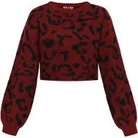MyMo ROCKS Pullover vermelho vinho / preto