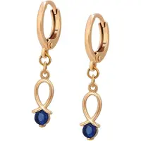 Gaya Brincos safira / ouro
