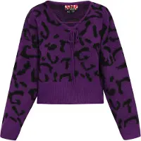 MyMo ROCKS Pullover berinjela / preto