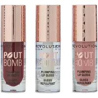 Revolution Pout Bomb Plumping Lip Gloss Trio Set regalo - Set regalo