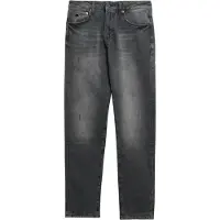 Superdry para homem. M7010888A Calças de ganga cinzentas Vintage Slim (28/32), Casual, Cinza, Algodão, Denim