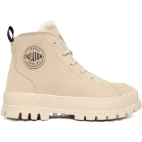 Palladium Botim com fivela 'Pallashock' bege claro / preto