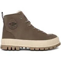 Palladium Botim com fivela 'Pallashock' castanho
