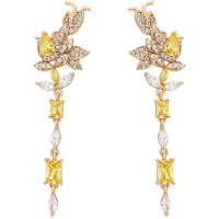 NAEMI Brincos amarelo / ouro / transparente