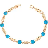 NAEMI Pulseira turquesa / ouro