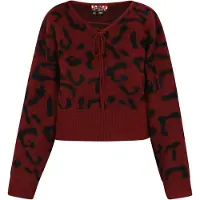 MyMo ROCKS Pullover bordeaux / preto