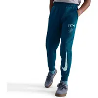 Nike Calças de desporto 'Club' petróleo / branco pérola