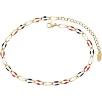 Faina Pulseira azul escuro / ouro / vermelho / branco