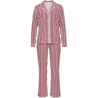 LASCANA Pijama vermelho / vermelho vinho / branco