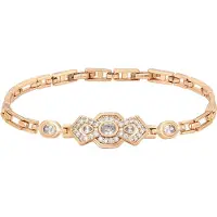NAEMI Pulseira ouro rosa / transparente