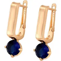 NAEMI Brincos navy / ouro