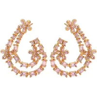 NAEMI Brincos ouro / roxo