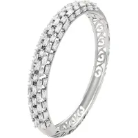 Faina Pulseira prata / transparente