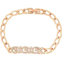 Faina Pulseira ouro rosa / transparente