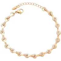 Faina Pulseira ouro / transparente