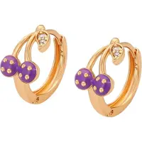 NAEMI Brincos ouro / roxo