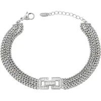 NAEMI Pulseira prata / transparente