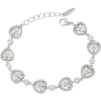 Faina Pulseira prata / transparente