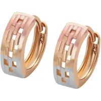 NAEMI Brincos ouro / ouro rosa / prata