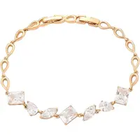 Faina Pulseira ouro rosa / transparente