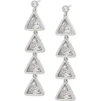 NAEMI Brincos prata / transparente