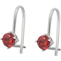 NAEMI Brincos vermelho / prata