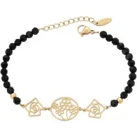 Faina Pulseira ouro / preto
