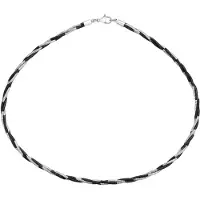 NAEMI Colar preto / prata