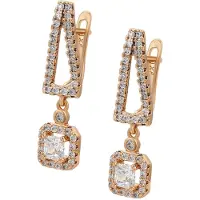 NAEMI Brincos ouro / transparente