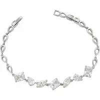 Faina Pulseira prata / transparente