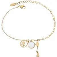 NAEMI Pulseira ouro / branco