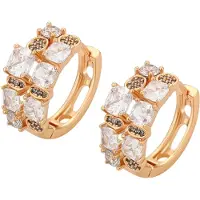 NAEMI Brincos ouro / transparente