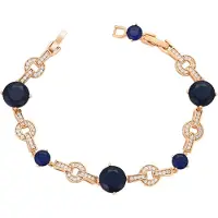NAEMI Pulseira navy / ouro