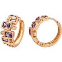 NAEMI Brincos ouro / roxo