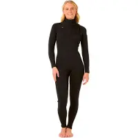 Rip Curl Fato De Neoprene De Manga Comprida Com Fecho No Peito Para Mulher Dawn Patrol 4/3 Mm