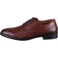 Pikolinos para homem. M7J-4187 Sapatos de couro Bristol castanhos (39), Marrom, 1 a 3cm, Cordão, Clássico