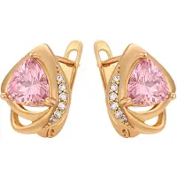 NAEMI Brincos ouro / cor-de-rosa / transparente