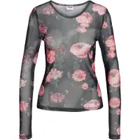 Noisy May Camisa 'NMJacky' cinzento / cor-de-rosa / rosa escurecido / preto