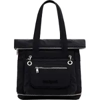 Desigual , Grande mochila modular, Poliamida, Preto, U