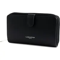 LANCASTER PARIS Carteiras 'Lancaster Compagnon Smooth Noir' preto