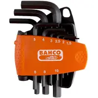 Bahco Conjunto De Chaves Allen Set Of 9 Allen Keys With Compact Bi-component Support