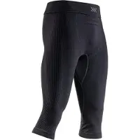 X-Bionic - Primeiras camadas - Mightywool Pants 3/4 M Black para Homem - Tamanho L - Preto