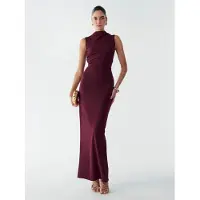 BWLDR Vestido 'Lana' vermelho escuro