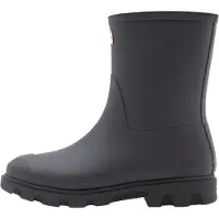 Hunter para mulher. FRU0002252 Botas de água Downpour Short Insulated preto (40), Plano, Nenhum, Casual, PVC