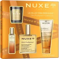 Nuxe Prodigieux Set (profumo/15ml + olio/100ml + gel doccia/100ml + candela/60g)