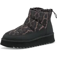 Tamaris Botas de neve mocha / castanho escuro / preto