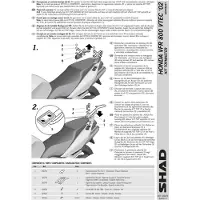 Shad Montagem Traseira Do Top Case Honda Vfr800/vfr800 Vtec