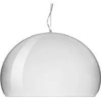 Kartell Candeeiro suspenso FL/Y, cromado brilhante, Ø 52 cm
