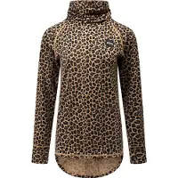 Eivy - Primeiras camadas mulher - Icecold Merino Wool Top Leopard para Mulher - Tamanho S - Castanho