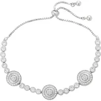 Faina Pulseira prata / transparente